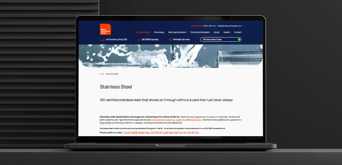 Stainless Steel Online - West Yorkshire Steel
